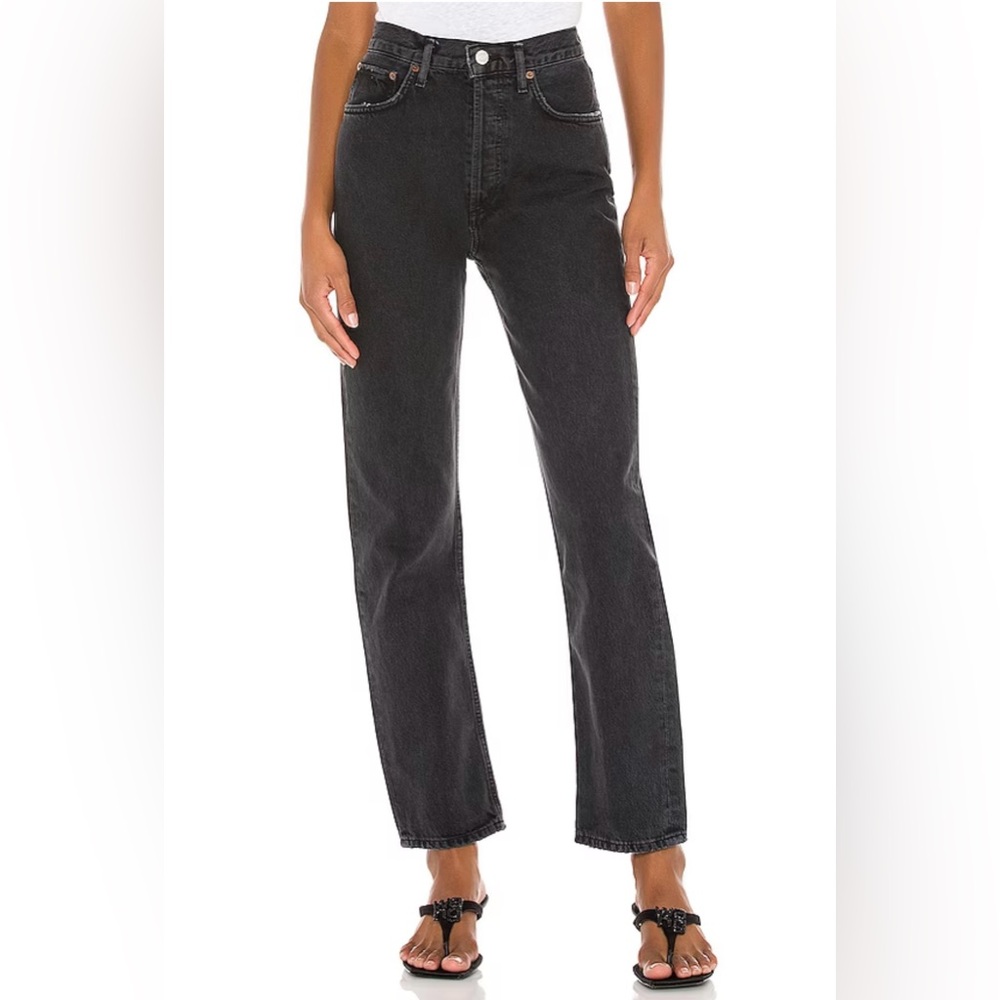 90s Pinch Waist High Rise Straight Jeans Size 28